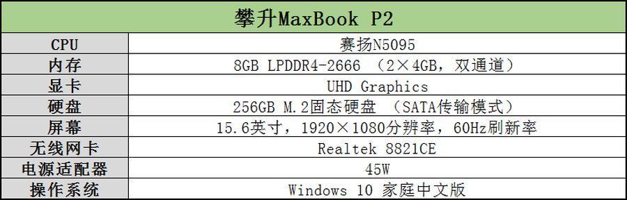 轻薄|长续航轻办公 攀升MaxBook P2轻薄本评测