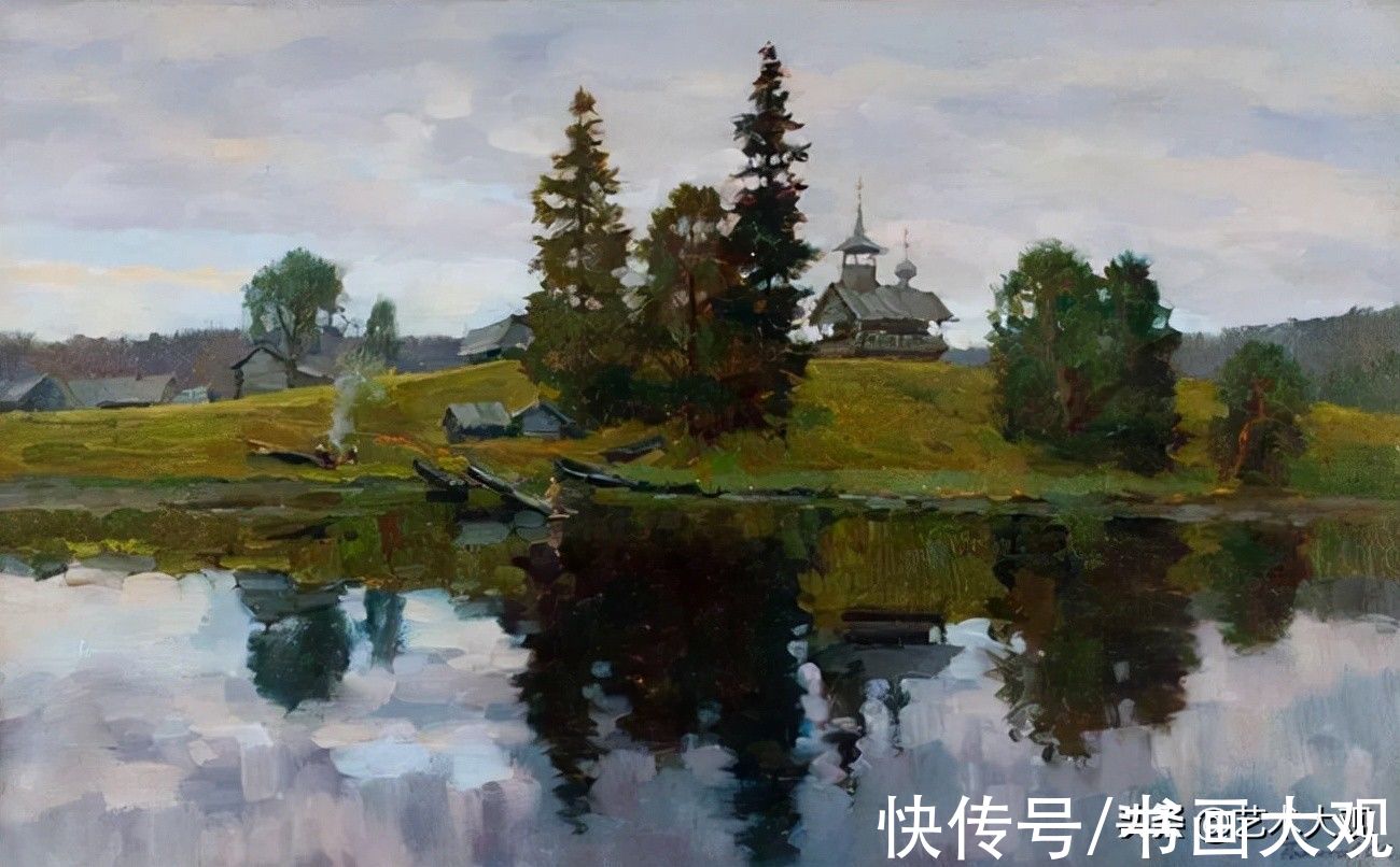 习作&阳光明媚的风景油画写生习作