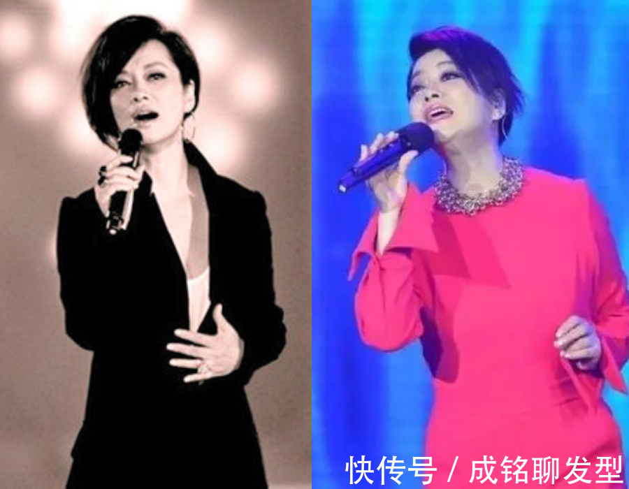 造型 看了58岁毛阿敏的短发发型,终于明白了方脸型,为何适合短发了