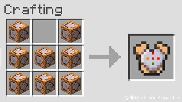 玩家|我的世界：玩家自制超实用“护甲”合成表，自定义“命令方块”！