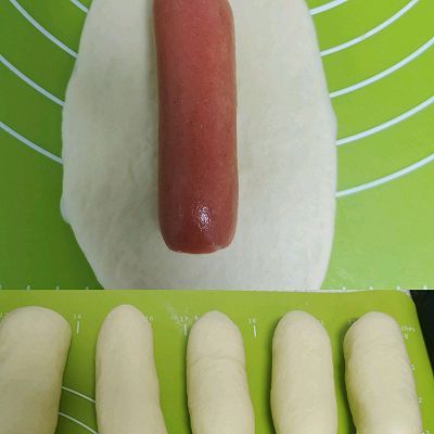 可可爱爱花朵肠仔包