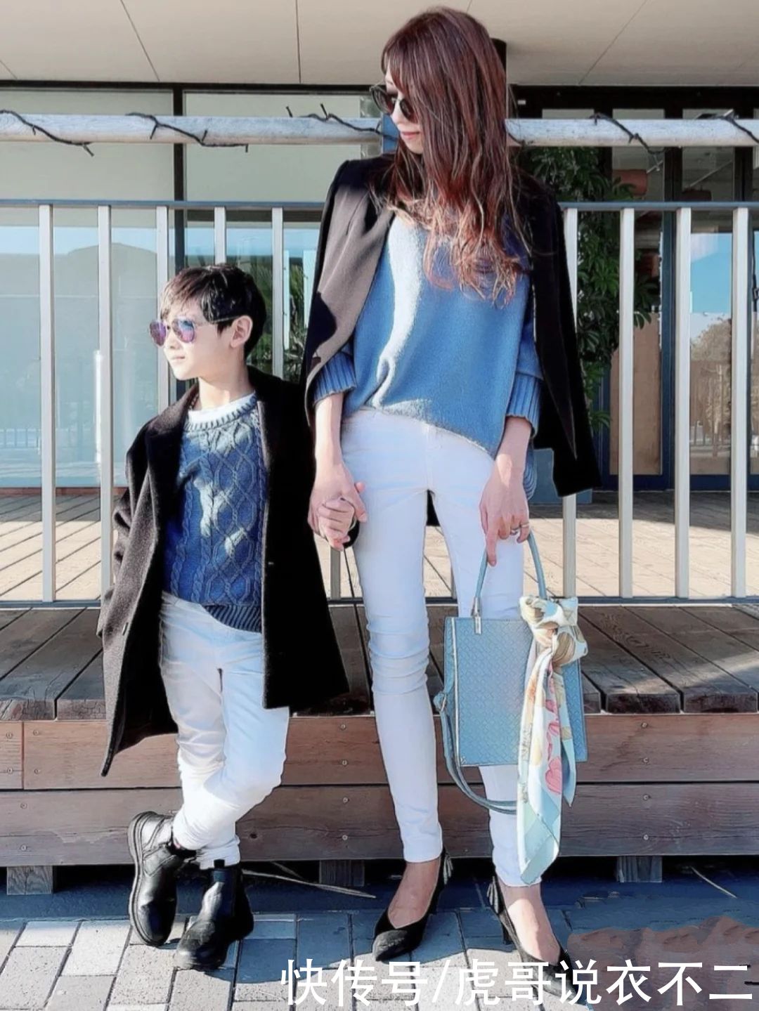 日本宝妈穿衣真有一套，怎么优雅时尚怎么穿，根本不像仨孩子的妈