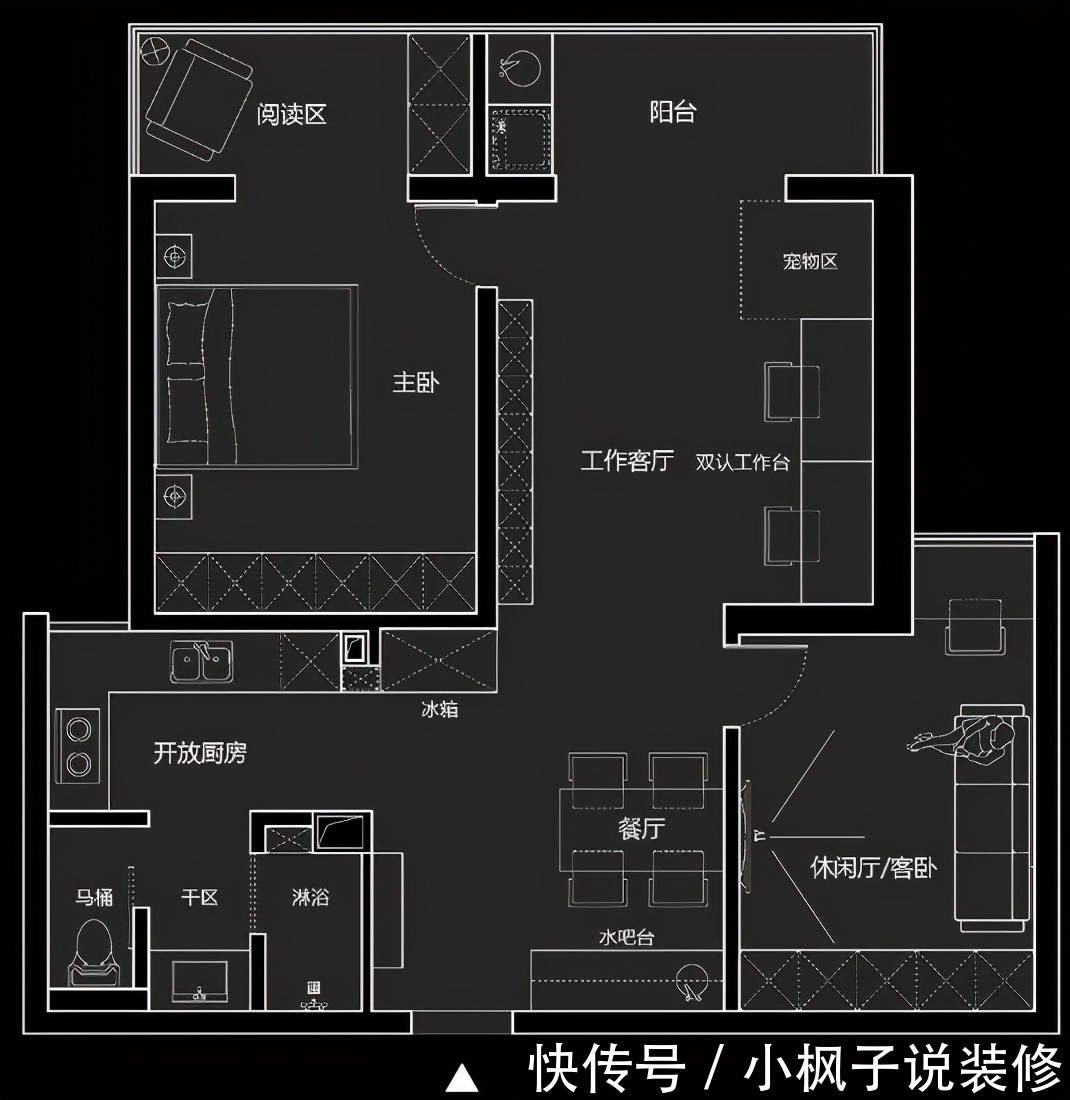 地板|去客厅化设计，不铺地板不铺砖，100㎡的家反而更时尚大气