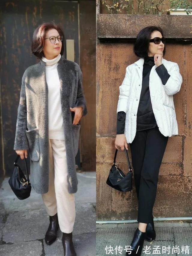 直筒|60岁女人要拒绝“大妈式”穿搭!学学“大龄姐姐”这样搭,更时髦