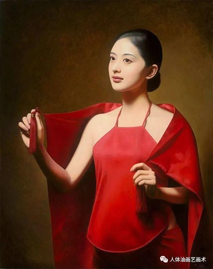  油画家|中国油画家陈承卫——雍容华贵的东方女子，真美！