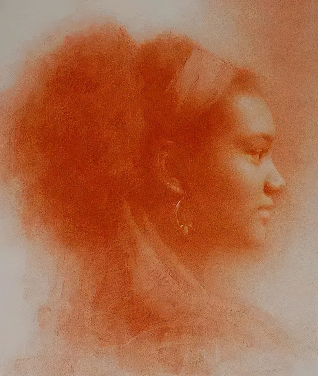 油画作品|好久没见过这么准的造型了,她的用色也超扎实!