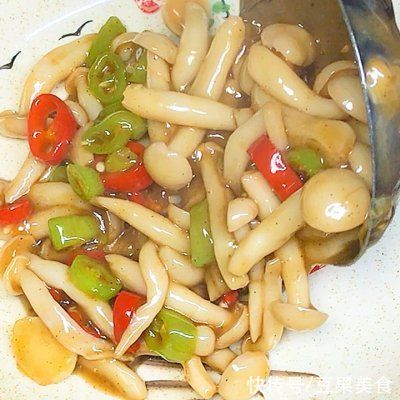 水淀粉|这道小炒白玉菇，分分钟光盘
