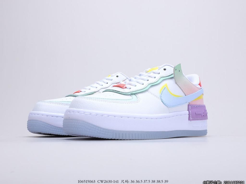 nike|适合女孩子的空军,AF1马卡龙“拼接糖果白蓝粉紫水晶底”