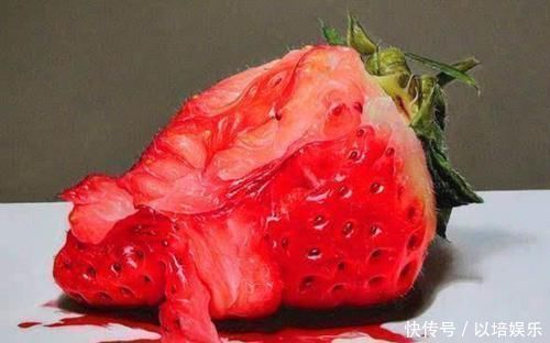 一颗红心&80后青年画家初出茅庐,半颗烂草莓卖20万天价,专家:你放大细看