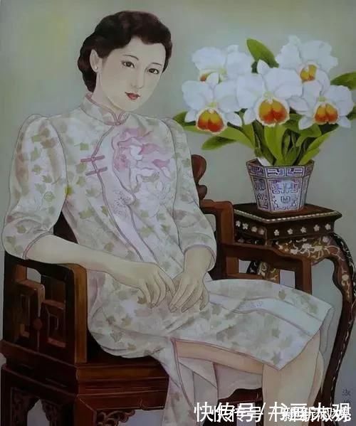 艺术|油画中的旗袍女子风情万种艺术大观美术专题作品欣赏