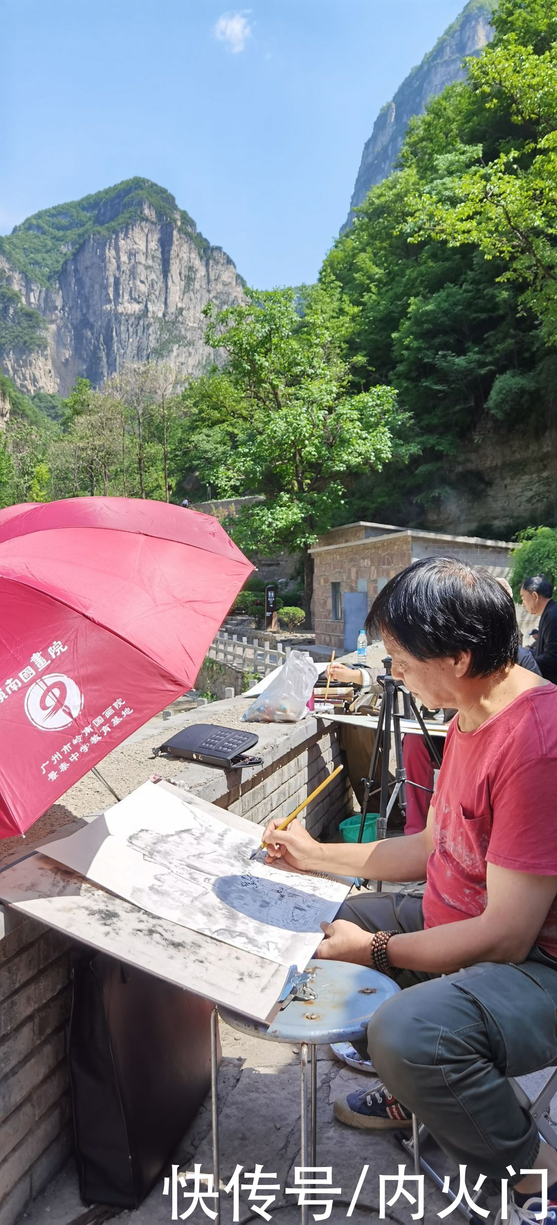 太行山|河南省花鸟画研究会走进太行山采风写生活动