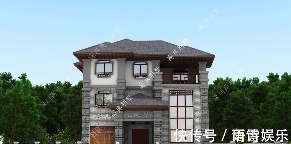 三层|中式三层别墅,户型方正,四面通风,采光极佳。