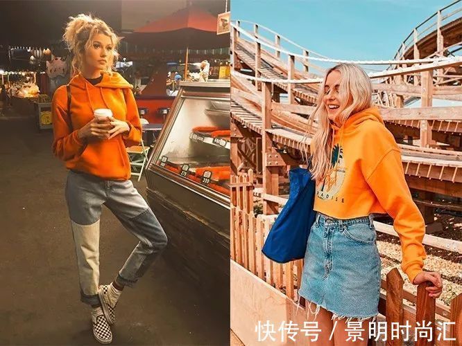 柑橘橙 这个能让冬季变得灵动有趣的颜色,只要穿对了,绝对是最吸睛穿搭