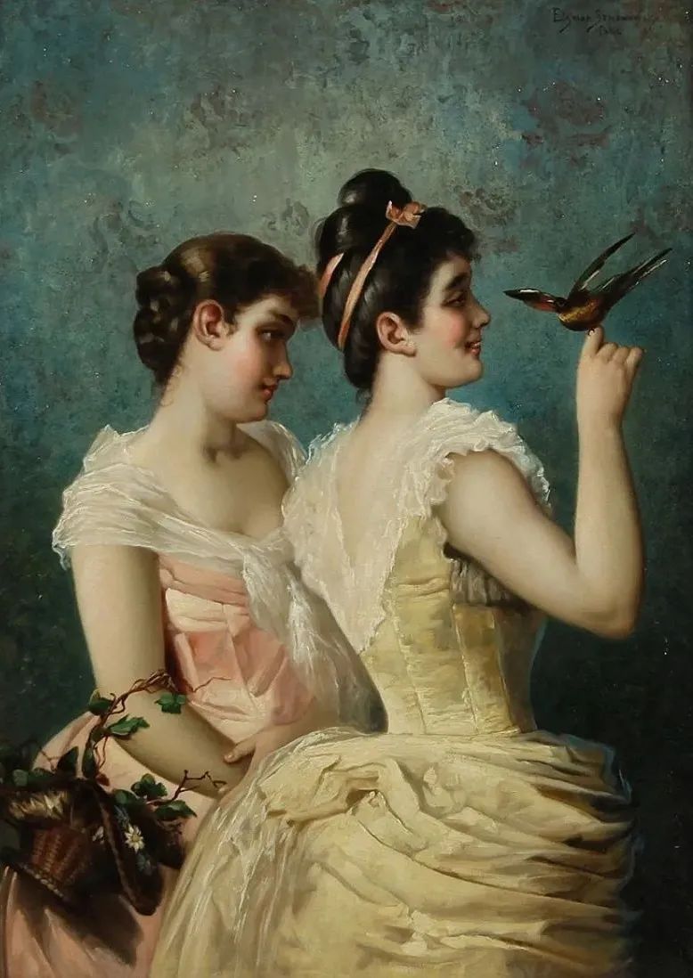 女性&埃米尔油画里的女性,无以名状之美!