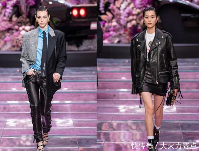 背头|刘雯帅气亮相米兰男装周,背头与超帅机车皮衣,兼具霸气与性感