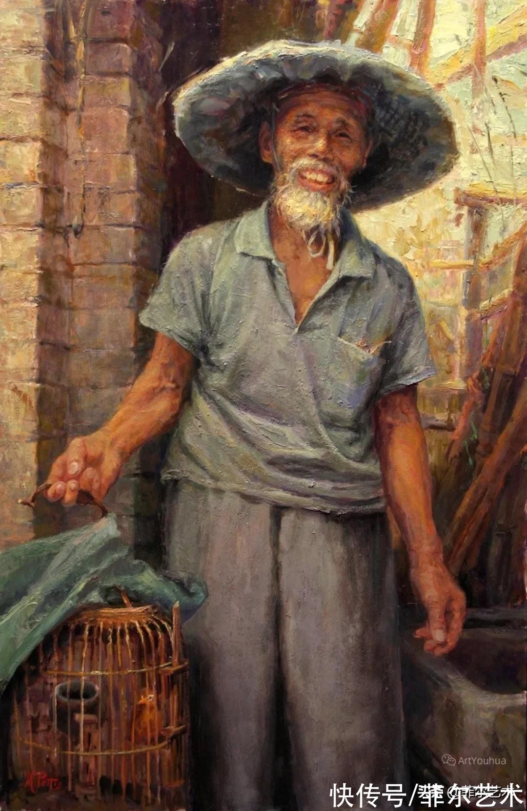 兰迪@她是一位富有表现力的现实主义画家，笔触和色彩让人喜欢不已