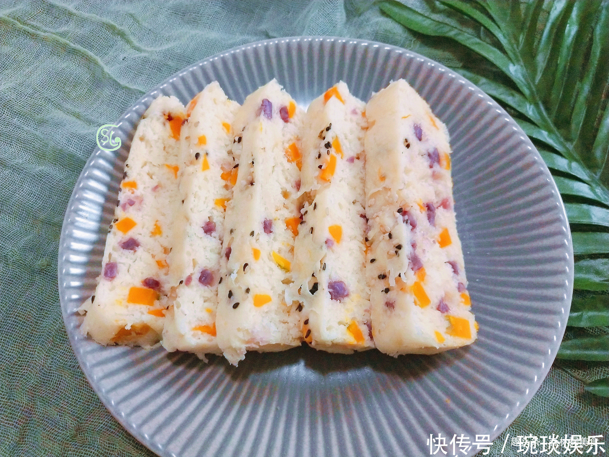  |南瓜和紫薯这个做法还是第一次见，松软香甜，学会早餐不发愁