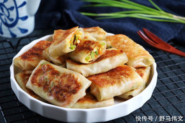 2斤饺子皮,1根西葫芦,不包饺子,做成早餐,我家吃3天没有吃腻