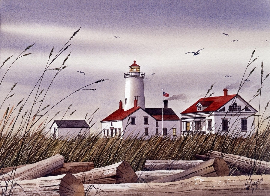 水彩画@风景水彩│ 美国画家James Williamson水彩画海景 作品