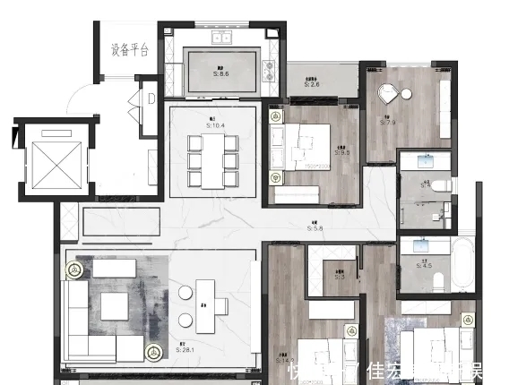 豪宅|95后小伙子的“豪宅”,165㎡新中式之家,水墨乘风,叫人佩服