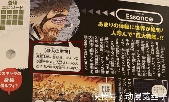 生物|海贼王: 尾田公布最大生物, 他是能力者, 却能在海中洗澡