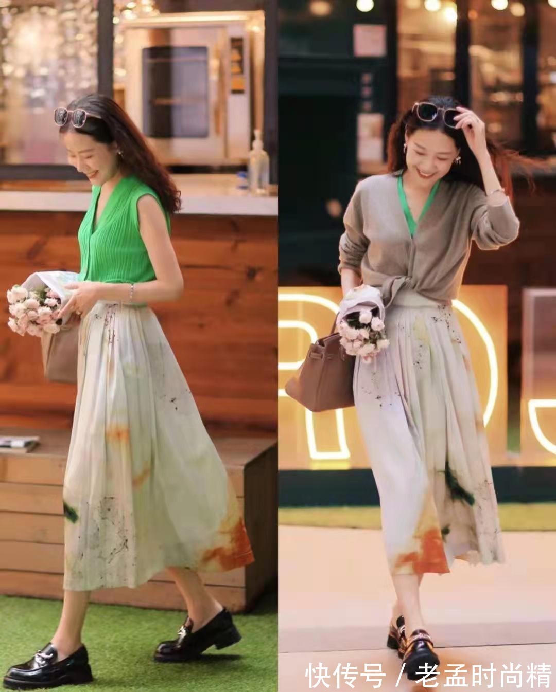 毛衣|秋天打扮得轻盈保暖!学时尚博主的2件毛衣叠穿法