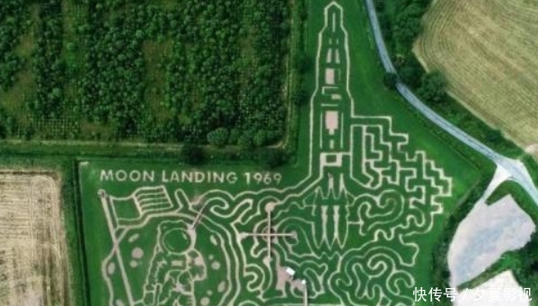 麦田怪圈再次出现在英国 这次竟是阿波罗登月图 快资讯 麦田怪圈再次出现在英国 这次竟是阿波罗登月图 快资讯