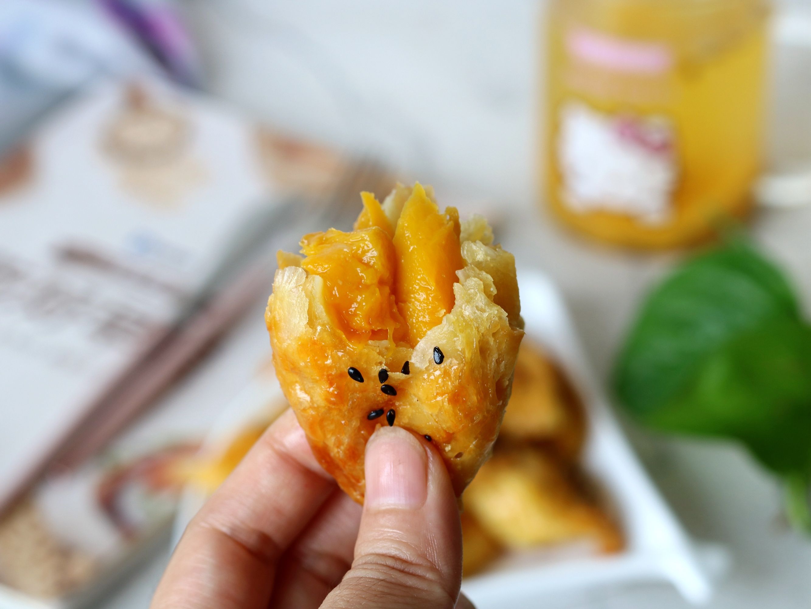 黑芝麻|蛋挞皮换个花样做,香酥可口甜而不腻,简单又好吃,快试试