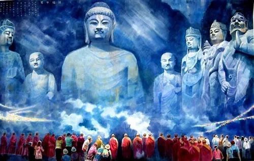 万佛神秘灵性|美到极致的水彩佛像,我第一个服了!