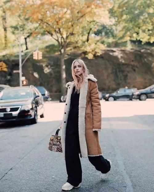 长外套+阔腿裤火了！太美太气质，小个子也能穿！