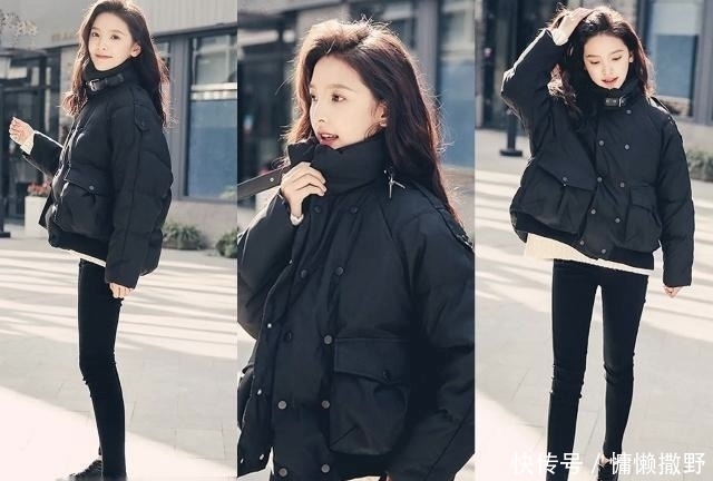 裤子|黑色羽绒服+黑色裤子,是冬季最显瘦最时髦的搭配!