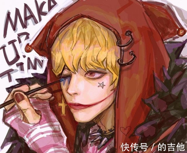 画师|当《海贼王》角色变不良少年,索隆高冷霸气,看到山治笑出声