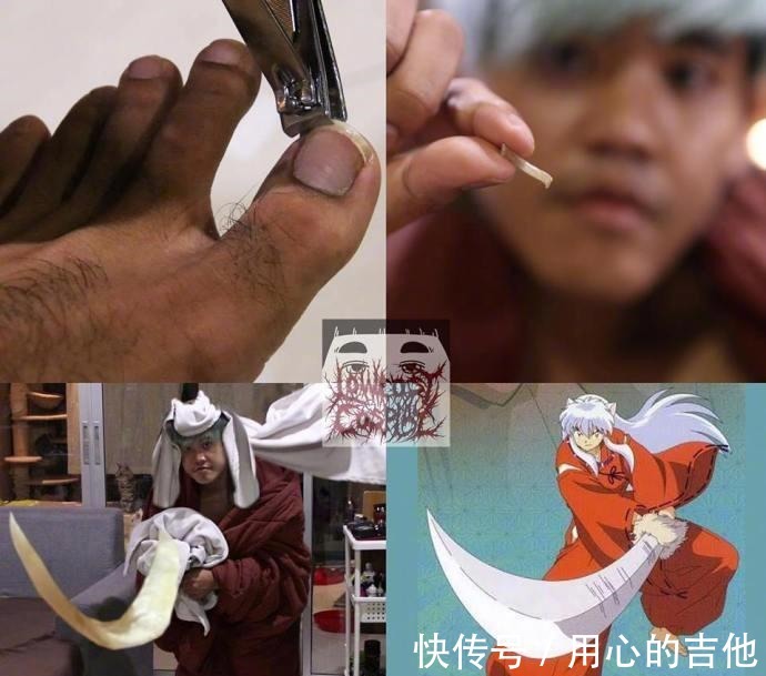 泰国|脚趾甲模仿名刀，卫生棉模仿小丑，泰国小哥把cosplay玩到极致