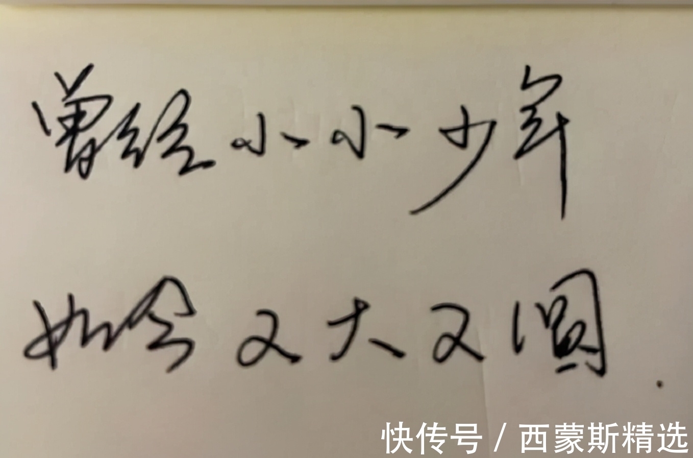 笔墨$周杰的书法个性很强，笔法刚健有力，算是演员中写得比较好的