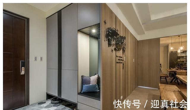 墙面|116㎡三居室，巧用室内门，打造极具灵活开阔感的新家！