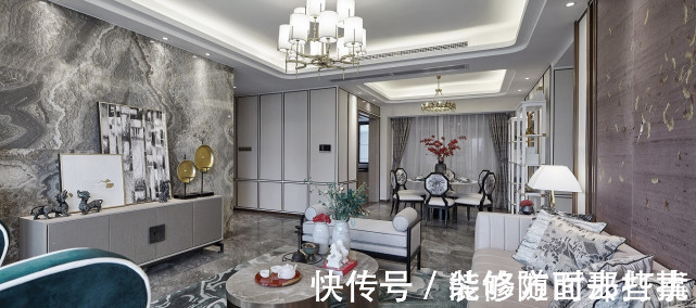 乳胶漆|193平通过形态不一的银杏叶,在空间中营造恬静、悠然环境