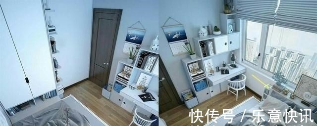 窗户|床头不得已靠窗,一招化解:加一字形20cm宽矮台面,也当床头柜用