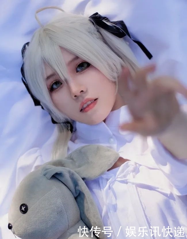 穹妹|cos：缘之空穹妹白裙cos正片