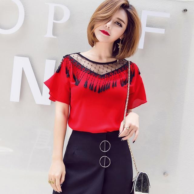 雪纺 适合三四十岁女人穿的雪纺衫,精致甜美,好看又遮肉