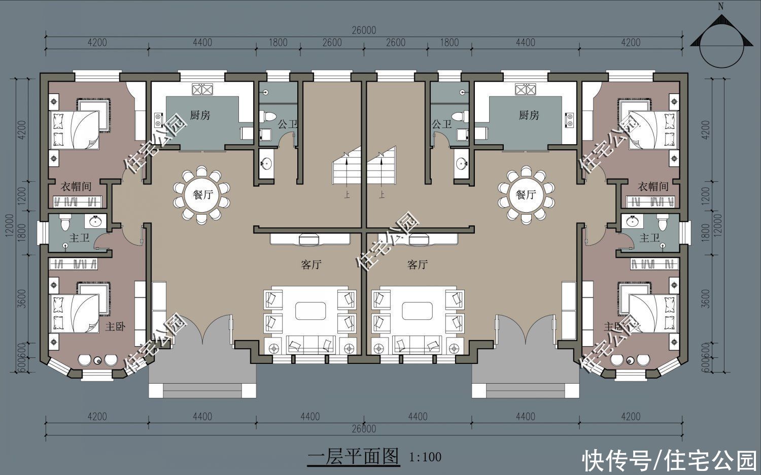 建筑面积|2021年就建这10套别墅吧，双拼设计太绝了，尤其是第6套特别实用