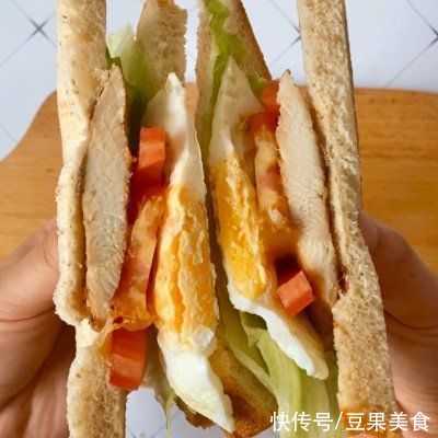 鸡胸肉|#一周减脂不重样#减脂三明治