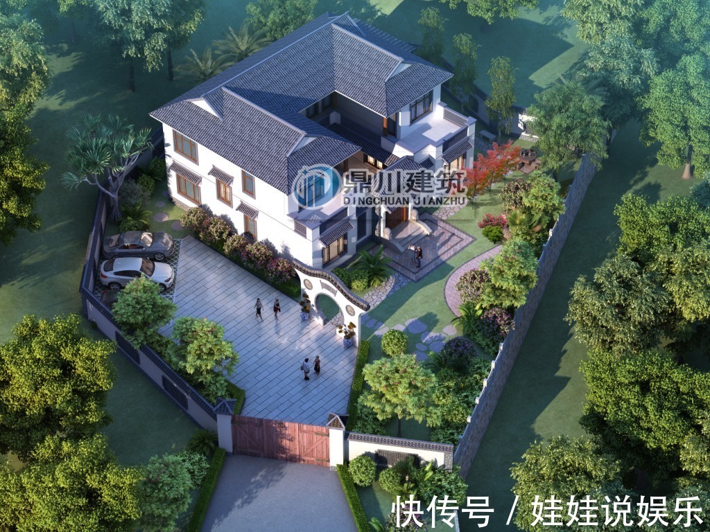 砖混|他花70万在乡下建四合院,庭院曲径幽深,堪比王府豪宅!