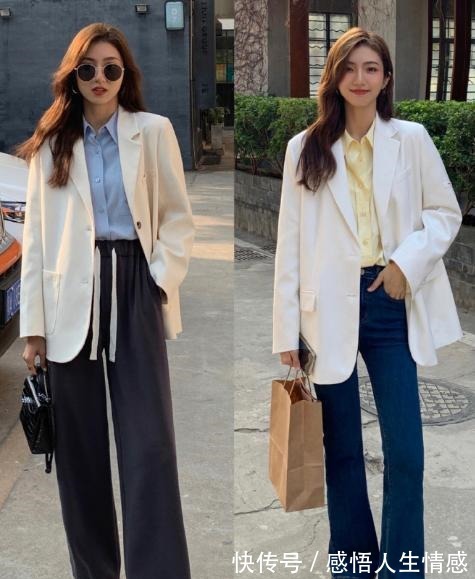 西服 早春穿衬衫的女人太有气质了，记住这些穿搭法则，优雅又高级！