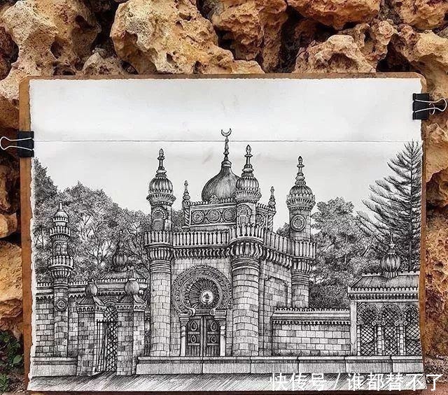 针管$全球最抠女画家，用一支2元针管笔惊艳世界，连英国皇室都惊叹