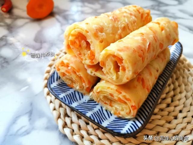 胡萝卜这样做真好吃，不发面不揉面一烙上桌营养极高，凉了也不硬
