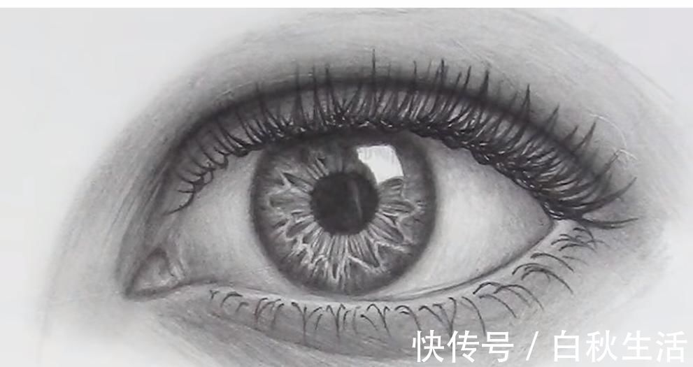 瞳孔$学画素描：逼真的眼睛怎么画？掌握好这几个步骤，一学就会！
