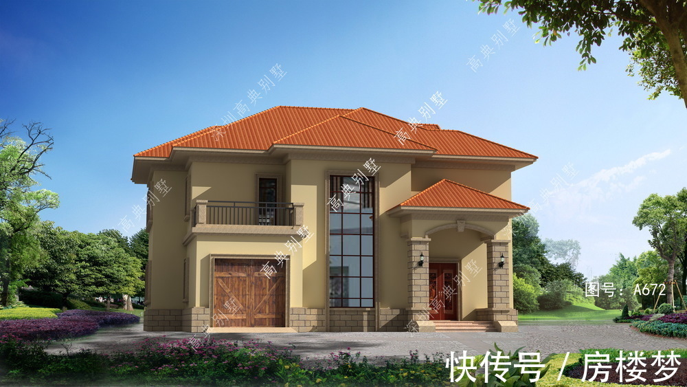 小别墅|这款欧式小别墅，户型漂亮又实用，价格也不贵。