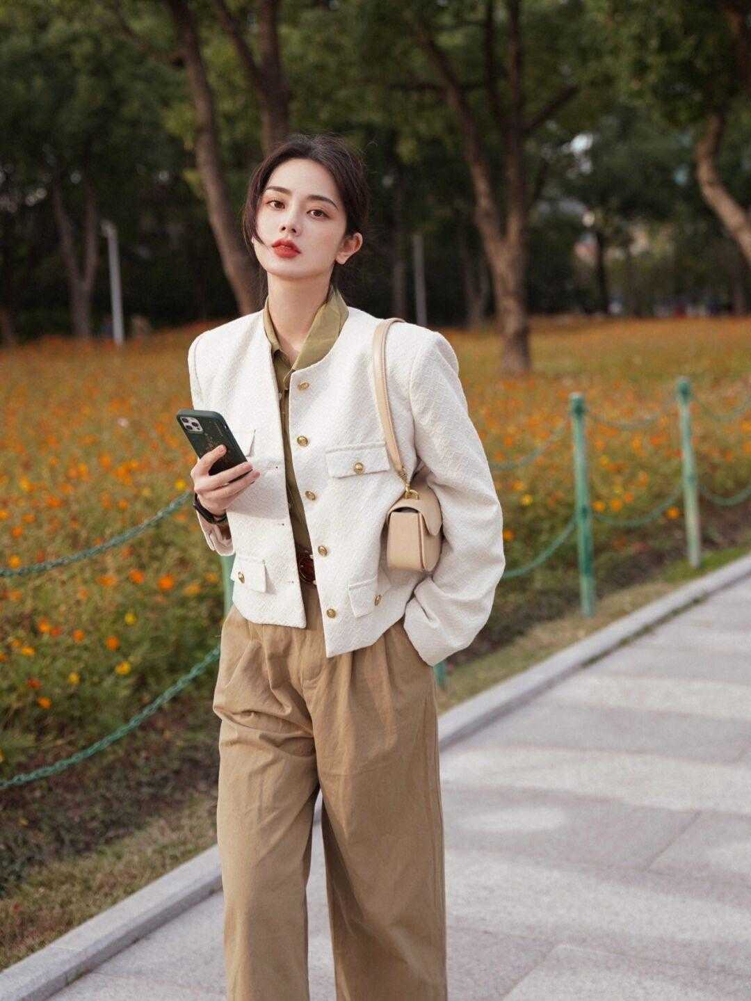 棕色|日常短外套,百变达人秀冬搭