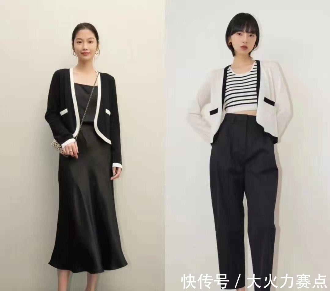 阔腿裤 教科书级别的针织开衫穿搭，掌握这4点技巧，时髦洋气！
