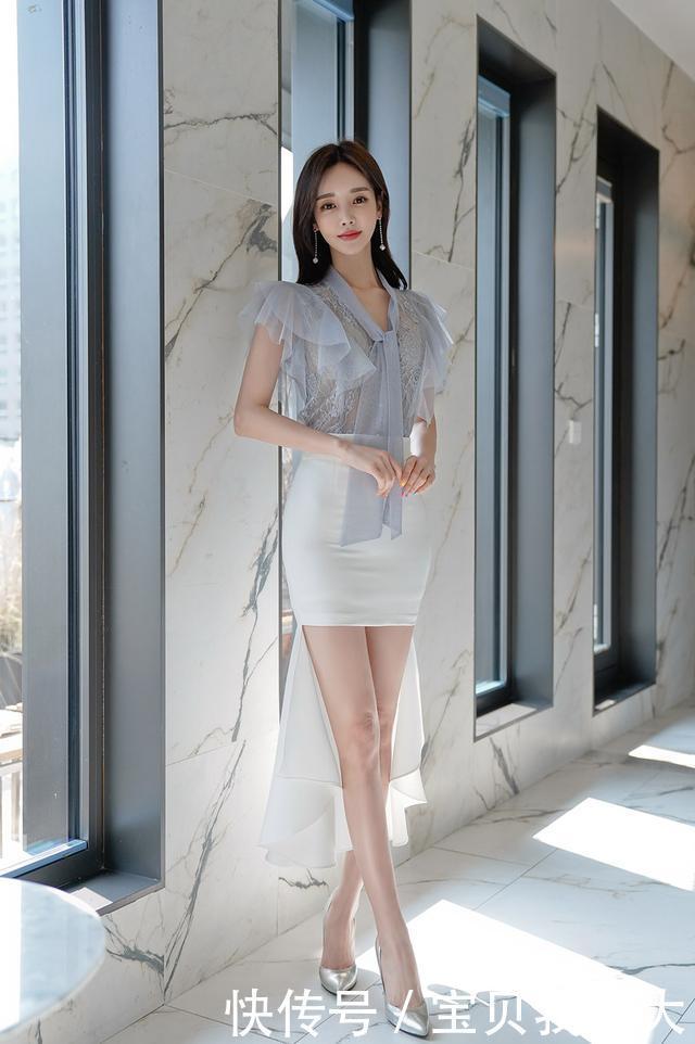 女神孙允珠时尚穿搭薄纱微透裙装,性感迷人